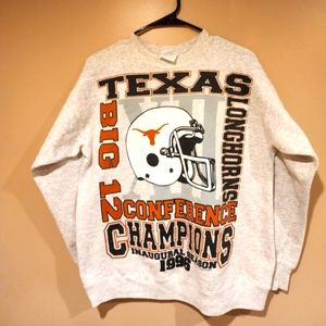 Vintage 1996 Texas Conference Champions Crewneck Oversized Adult Medium